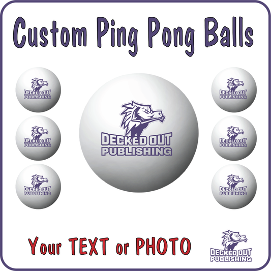 Ping Pong Ball Sets - HD FULL COLOR logos